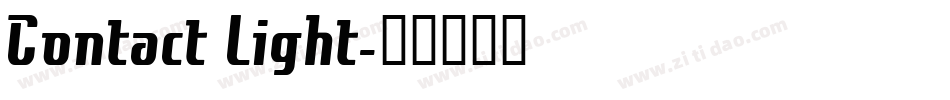 Contact Light字体转换